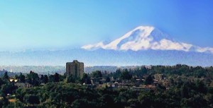 Mt Rainier greets July (credit: Elizabeth Bourne)